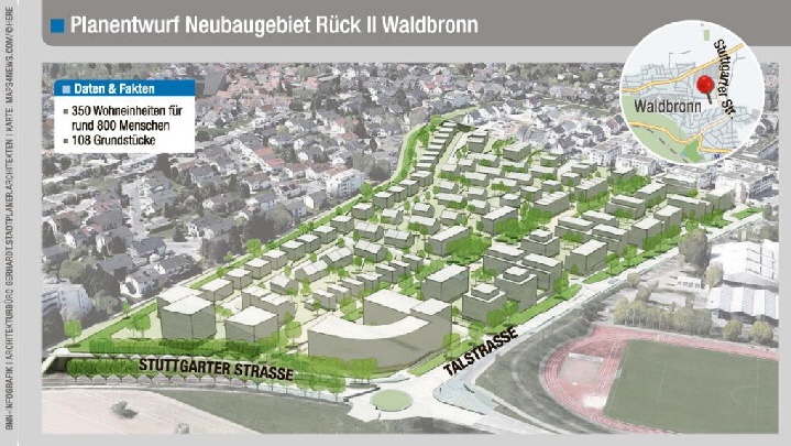 Planentwurf Waldbronn Rck II